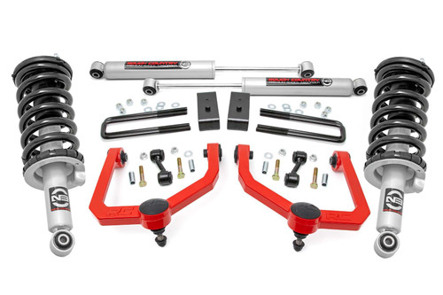 Rough Country 3 Inch Lift Kit - N3 Struts & Shocks - Nissan Titan 2WD/4WD (2004-2024) | DHTP 83432RED
