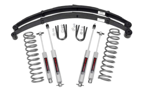 Rough Country 3 Inch Lift Kit - RR Springs - Jeep Cherokee XJ 2WD/4WD (1984-2001) | DHTP 630N2