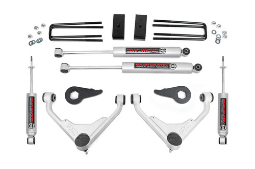 Rough Country 3 Inch Lift Kit - FK/FF Code - Chevy/GMC 2500HD (01-10) | DHTP 859830