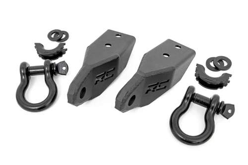 Rough Country Tow Hook Brackets - D-Ring Combo - Toyota Tundra 2WD/4WD (07-21) | DHTP RS153