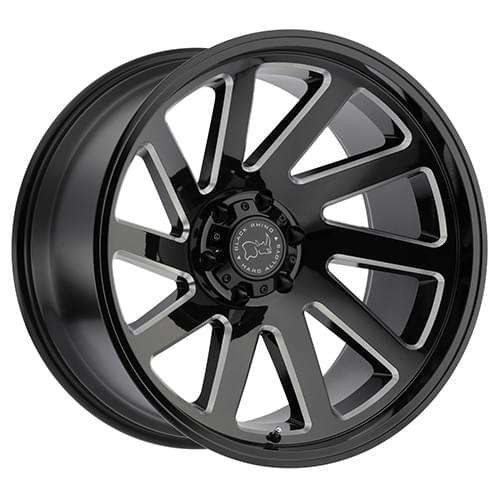 Black Rhino Thrust Black Wheels Rims 22x12 6x139.7  -44mm | EC 2212THR-46140B12
