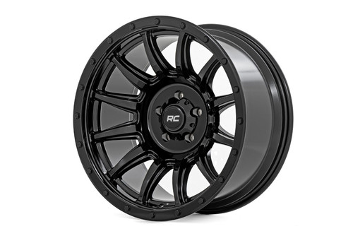 Rough Country 90 Series Wheels Rims 20x9 6x139.7 Gloss Black -12mm | 90201212B