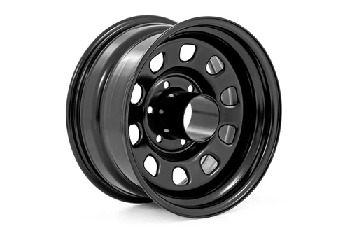 Rough Country Steel Wheels Rims 17x9 5x127 Black 0mm | RC51-7550