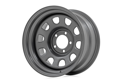 Rough Country Steel Wheels Rims 17x9 6x139.7 Gray -12mm | RC51-7655G