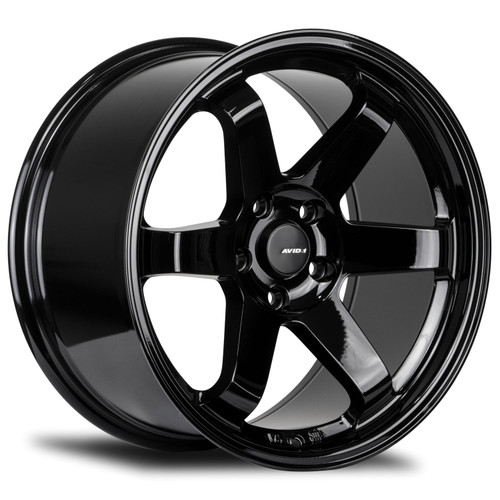 Avid.1 Av-06 Wheels Rims 17x8 5x114.3 Gloss Black 35mm | AV0617805H35GBK