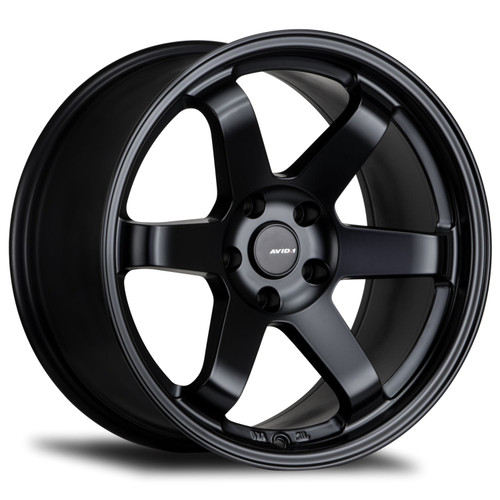 Avid.1 Av-06 Wheels Rims 18x9.5 5x100 Matte Black 38mm | AV0618955C38BK