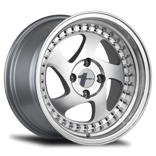 Avid.1 Av-19 Wheels Rims 15x8 4x100 Machined W/ Polished Lip 25mm | AV1915804C25MF