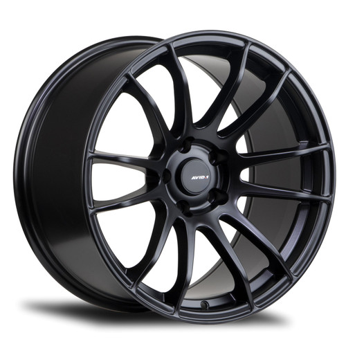 Avid.1 Av-20 Wheels Rims 18x8 5x114.3 Matte Black 35mm | AV2018805H35BK
