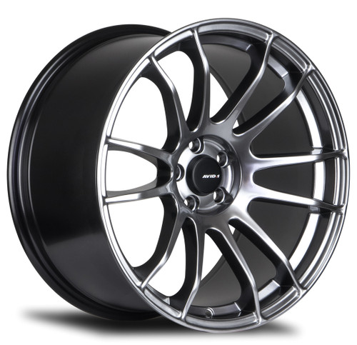 Avid.1 Av-20 Wheels Rims 19x9.5 5x114.3 Hyper Black 22mm | AV2019955H22HB