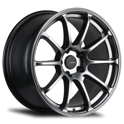 Avid.1 Av-27 Wheels Rims 17x8 5x114.3 Hyper Black 35mm | AV2717805H35HB