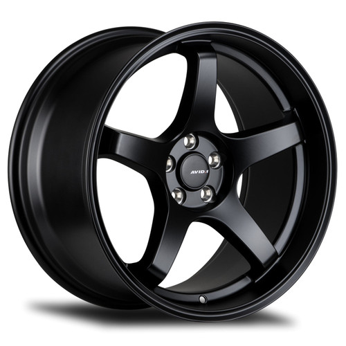 Avid.1 Av-28 Wheels Rims 17x8 5x114.3 Matte Black 35mm | AV2817805H35BK