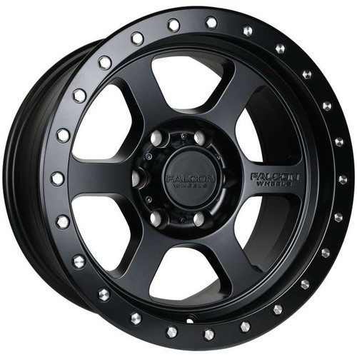 Falcon T1 Wheels Rims 17x9 6x139.7 Matte Black -12mm | T1-7983-12-MBK