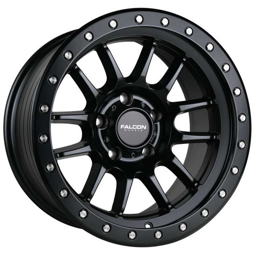 Falcon T7 Wheels Rims 17x9 5x127 Matte Black -12mm | T7-7973-12-MBK