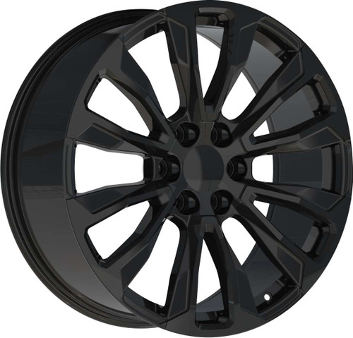 Replica 204 Wheels Rims 26x10 6x139.7 Gloss Black 24mm | REP204-26185-24B