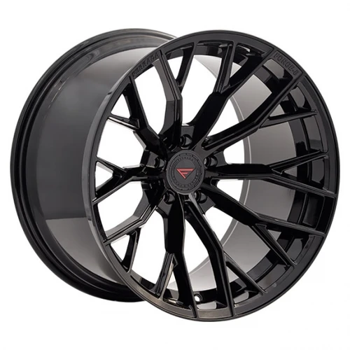 Ferrada FR9 Wheel 20x12 Blank Custom Drilled Obsidian Black 20mm FR92012B-OB20-55 - FREE T-SHIRT INCLUDED!