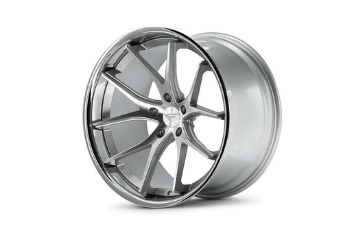 Ferrada FR2 Wheels Rims 20x8.5 5x114.3 Machined Silver W/ Chrome Lip 35mm | FR220855114MS35