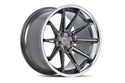 Ferrada CM2 Wheels Rims 19x10 5x114.3 Matte Graphite W/ Chrome Lip 43mm | CM2191055114MGC43