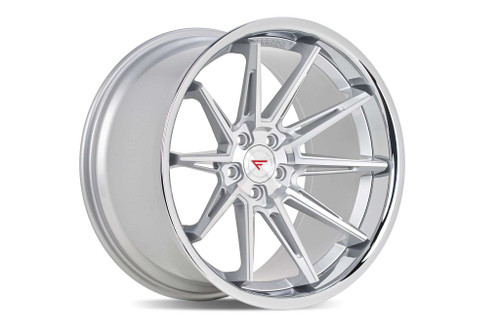 Ferrada CM2 Wheels Rims 19x8.5 5x112 Machined Silver W/ Chrome Lip 42mm | CM219855112MS42