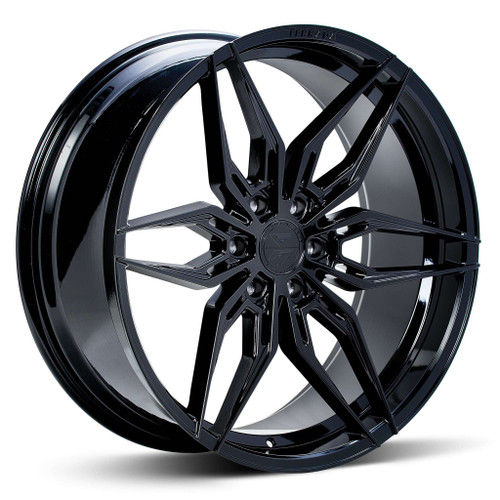 Ferrada FT5 Wheels Rims 22x9.5 6x135 Gloss Black 20mm | FT522956135GB20