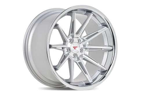 Ferrada CM2 Wheels Rims 22x9.5 5x112 Machined Silver W/ Chrome Lip 20mm | CM222955112MS20