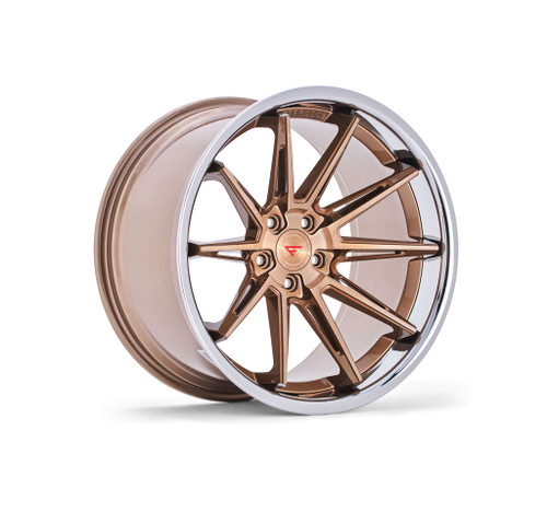 Ferrada CM2 Wheels Rims 22x9.5 5x120 Brushed Cobre W/ Chrome Lip 20mm | CM222955120BCP20