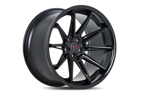 Ferrada CM2 Wheels Rims 22x9.5 5x120 Matte Black W/ Gloss Black Lip 20mm | CM222955120MB20