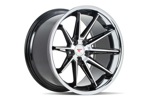 Ferrada CM2 Wheels Rims 20x12 5x120 Machined Black W/ Chrome Lip 0mm | CM220125120MA0