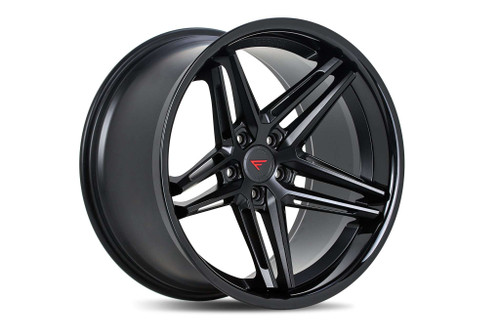 Ferrada CM1 Wheels Rims 22x11 5x115 Matte Black W/ Gloss Black Lip 20mm | CM122115115MB20
