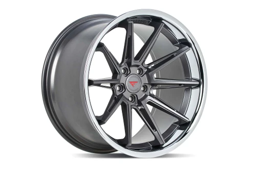 Ferrada CM2 Wheels Rims 20x11 5x114.3 Matte Graphite W/ Chrome Lip 15mm | CM2201155114MGC15