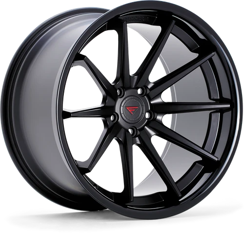 Ferrada FR4 Wheel 22x9.5 5x120 Matte Black w/ Gloss Black Lip 15mm FR422955120MB15 - FREE T-SHIRT INCLUDED!