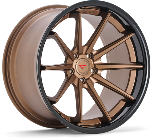 Ferrada FR4 Wheel 22x10 5x127 Matte Bronze w/ Gloss Black Lip 28mm FR4221055127BZ28 - FREE T-SHIRT INCLUDED!