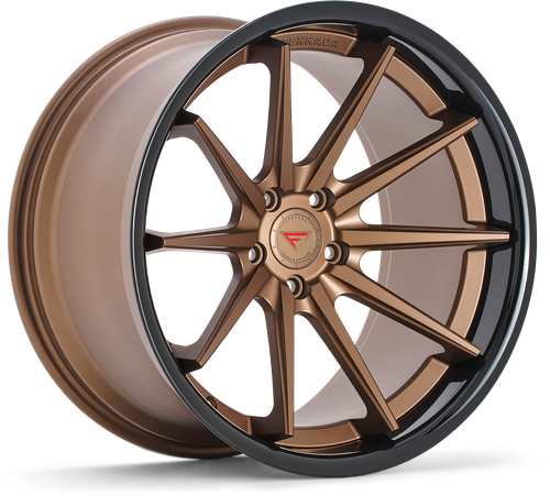 Ferrada FR4 Wheel 20x11 5x115 Matte Bronze w/ Gloss Black Lip 28mm FR4201155115BZ28 - FREE T-SHIRT INCLUDED!
