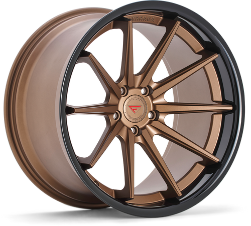 Ferrada FR4 Wheel 19x9.5 5x114.3 Matte Bronze w/ Gloss Black Lip 40mm FR419955114BZ40 - FREE T-SHIRT INCLUDED!