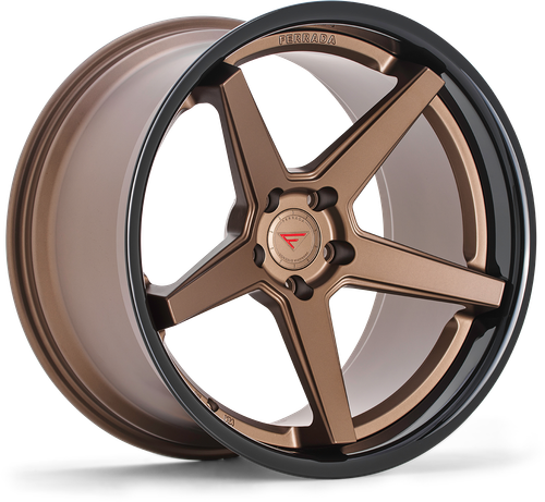 Ferrada FR3 Wheel 20x9.5 5x115 Matte Bronze w/ Gloss Black Lip 15mm FR32095115BZ15 - FREE T-SHIRT INCLUDED!