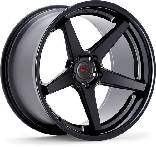 Ferrada FR3 Wheel 20x11 5x115 Matte Black w/ Gloss Black Lip 28mm FR3201155115MB28 - FREE T-SHIRT INCLUDED!