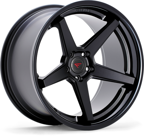 Ferrada FR3 Wheel 20x10 5x115 Matte Black w/ Gloss Black Lip 20mm FR3201055115MB20 - FREE T-SHIRT INCLUDED!