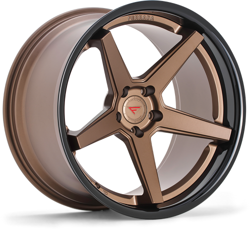 Ferrada FR3 Wheel 20x10 5x120 Matte Bronze w/ Gloss Black Lip 38mm FR3201055120BZ38 - FREE T-SHIRT INCLUDED!