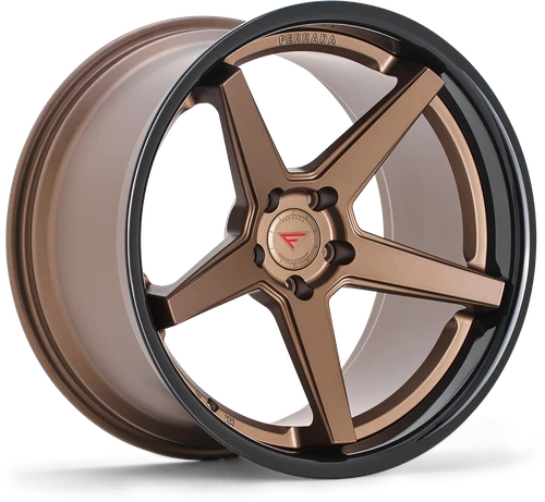 Ferrada FR3 Wheel 19x10 5x112 Matte Bronze w/ Gloss Black Lip 25mm FR3191055112BZ25 - FREE T-SHIRT INCLUDED!