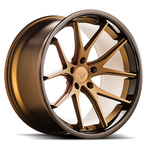 Ferrada FR2 Wheel 22x9.5 5x114.3 Matte Bronze w/ Gloss Black Lip 30mm FR22295114BZ30 - FREE T-SHIRT INCLUDED!