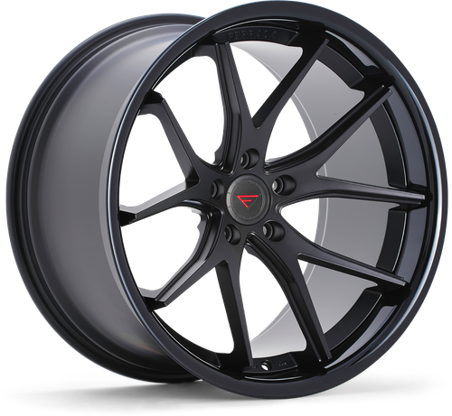 Ferrada FR2 Wheel 20x9.5 5x120 Matte Black w/ Gloss Black Lip 20mm FR22095120MB20 - FREE T-SHIRT INCLUDED!