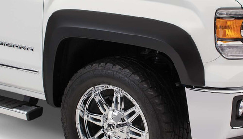 Bushwacker® 40961-02 Extend A Fender Flares OE Matte Black 4pc For Sierra 1500