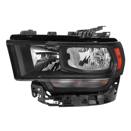Spec-D Spec-D Dodge Ram 2500 3500 Oe Halogen Headlight Left- Blk Housing Clear Lens Amber Reflector | SPE 2LH-RAM1925JM-L-RS