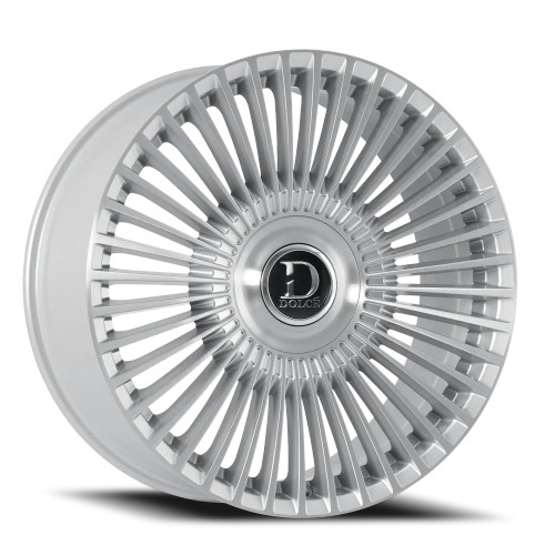 Dolce Luxury Trento Wheels Rims 24x10 5x112 5x120 Gloss Sliver With Brushed Face 35mm | TRENTO-241010GSBF