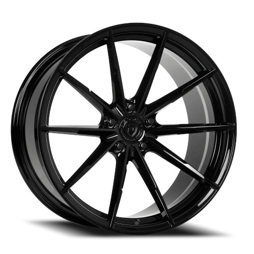 Dolce Performance Veloce Wheels Rims 20x8.5 5x120 Gloss Black 28mm | VELOCE-28545GB