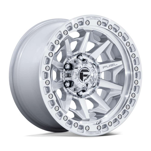 Fuel D883 Covert Wheels Rims 18x9 6x139.7 Silver W/ Machined Face 1mm | D88318908450