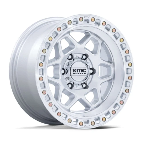 Kmc Km553 Torx Wheels Rims 17x8.5 5x127 Gloss Silver W/ Machined Face 0mm | KM553SD17855000