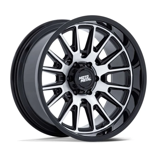 Moto Metal Mo814 Tekton Wheels Rims 20x10 5x127 Gloss Black W/ Machined Face -18mm | MO814BD20105018N