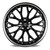 Curva Cff76 Wheels Rims 20x9 Blank Custom Drilled Gloss Black Stainless Lip 35mm | CFF76-2090BLNK3573BSL
