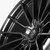 Curva Cff75 Wheels Rims 20x9 Blank Custom Drilled Black Machined Face Dark Tint Satin Lacquer 20mm | CFF75-2090BLNK2073BTMFS