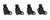 ACCEL Ignition Coils - General Motors 2.0L Turbo 2.5L engines Black 4-Pack | BDDP 140086K-4